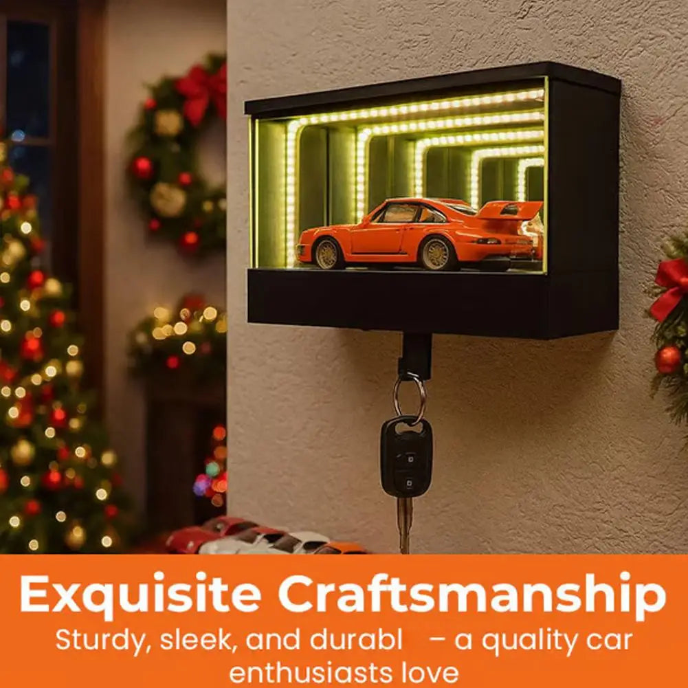 Infinity Garage Key Rack™ | LED Infinite Mirror Key Organizer